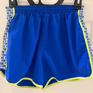 Women’s PINK Victoria's Secret Blue Shorts with Yellow Trim Size S